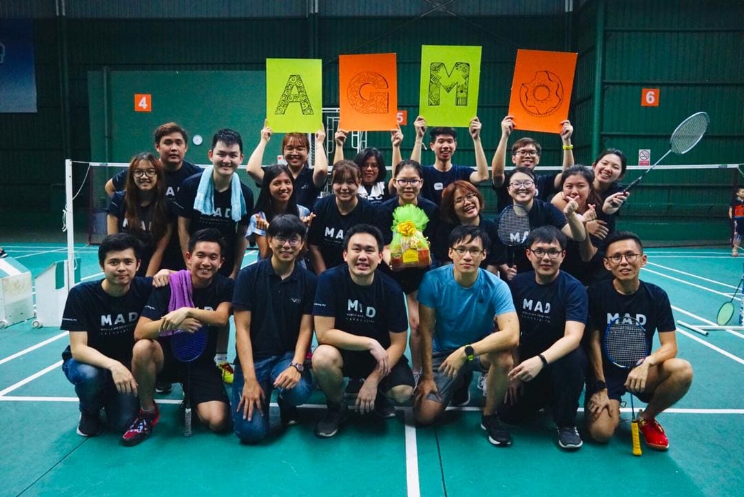 The Agmo badminton team